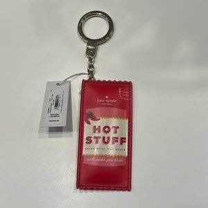 Kate Spade hot sauce keychain
